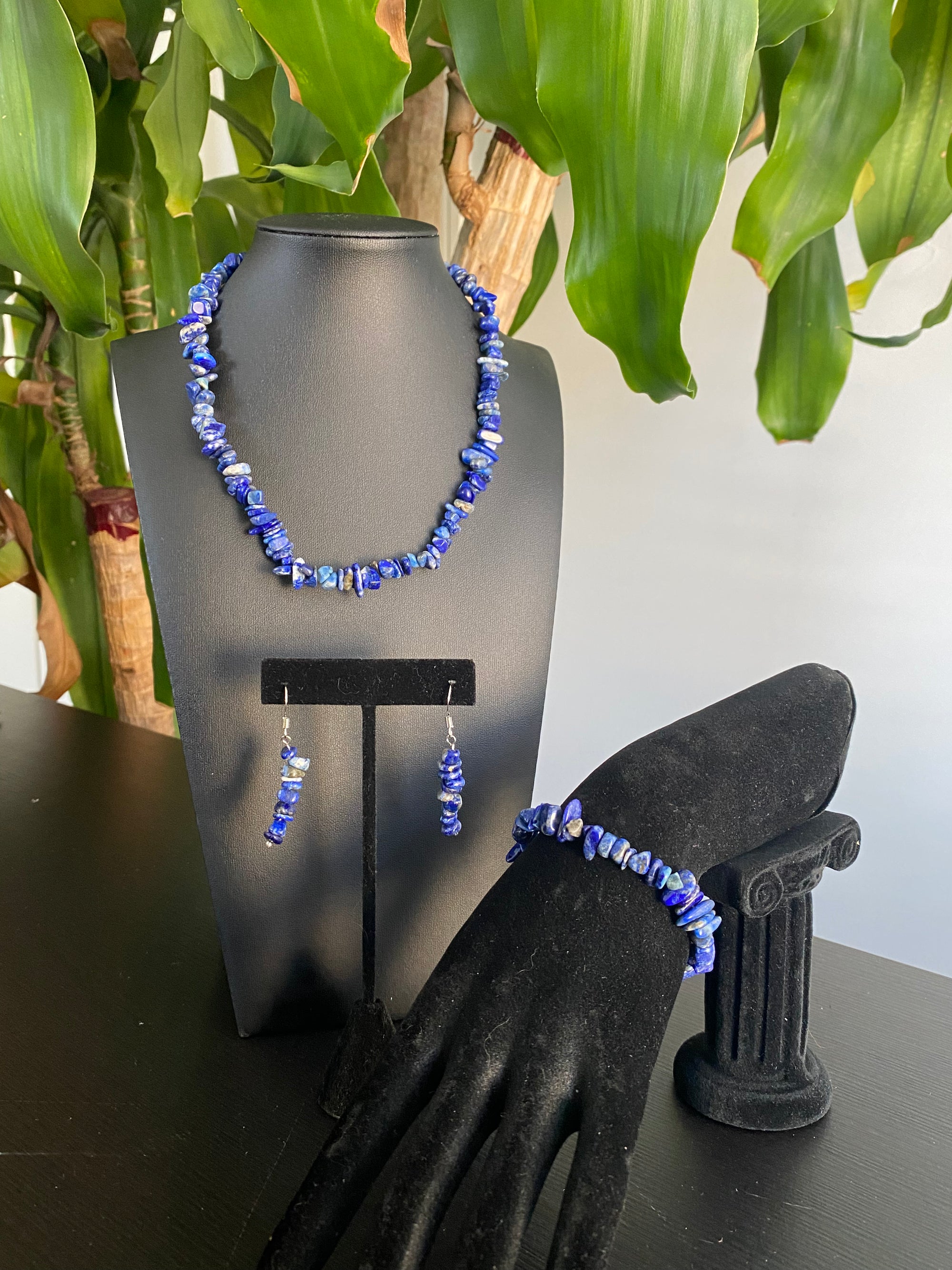 "Lana" Lapis Lazuli Matching Jewelry Set