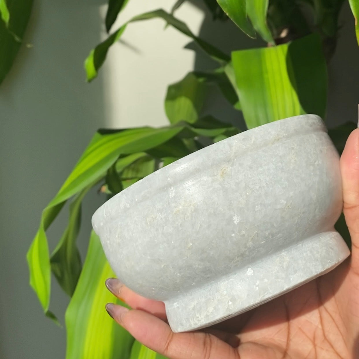 White Marble Mortar & Pestle