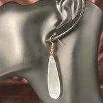 Selenite Oval Earrings