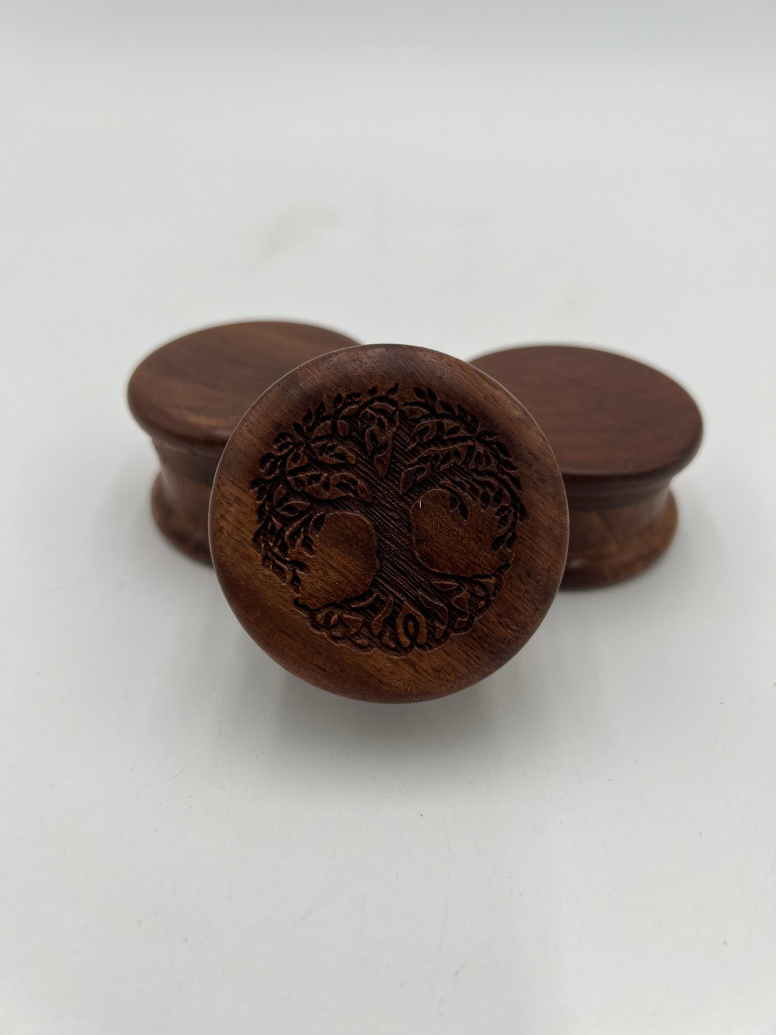 2-Inch Round Wooden Herb Grinder (smooth)