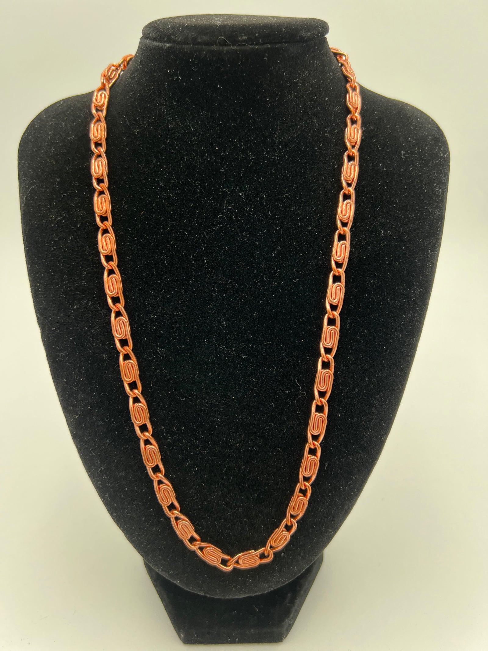 20-Inch Copper Scroll Link Chain (medium)