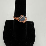 Blue Sapphire Copper Ring