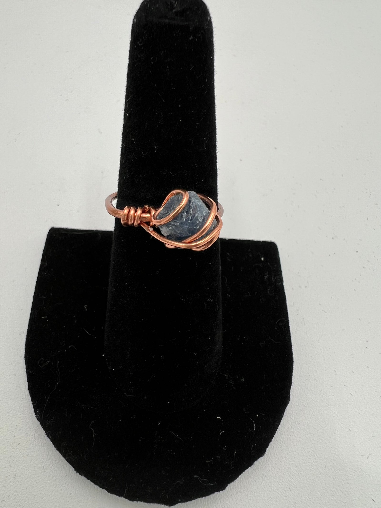 Blue Sapphire Copper Ring