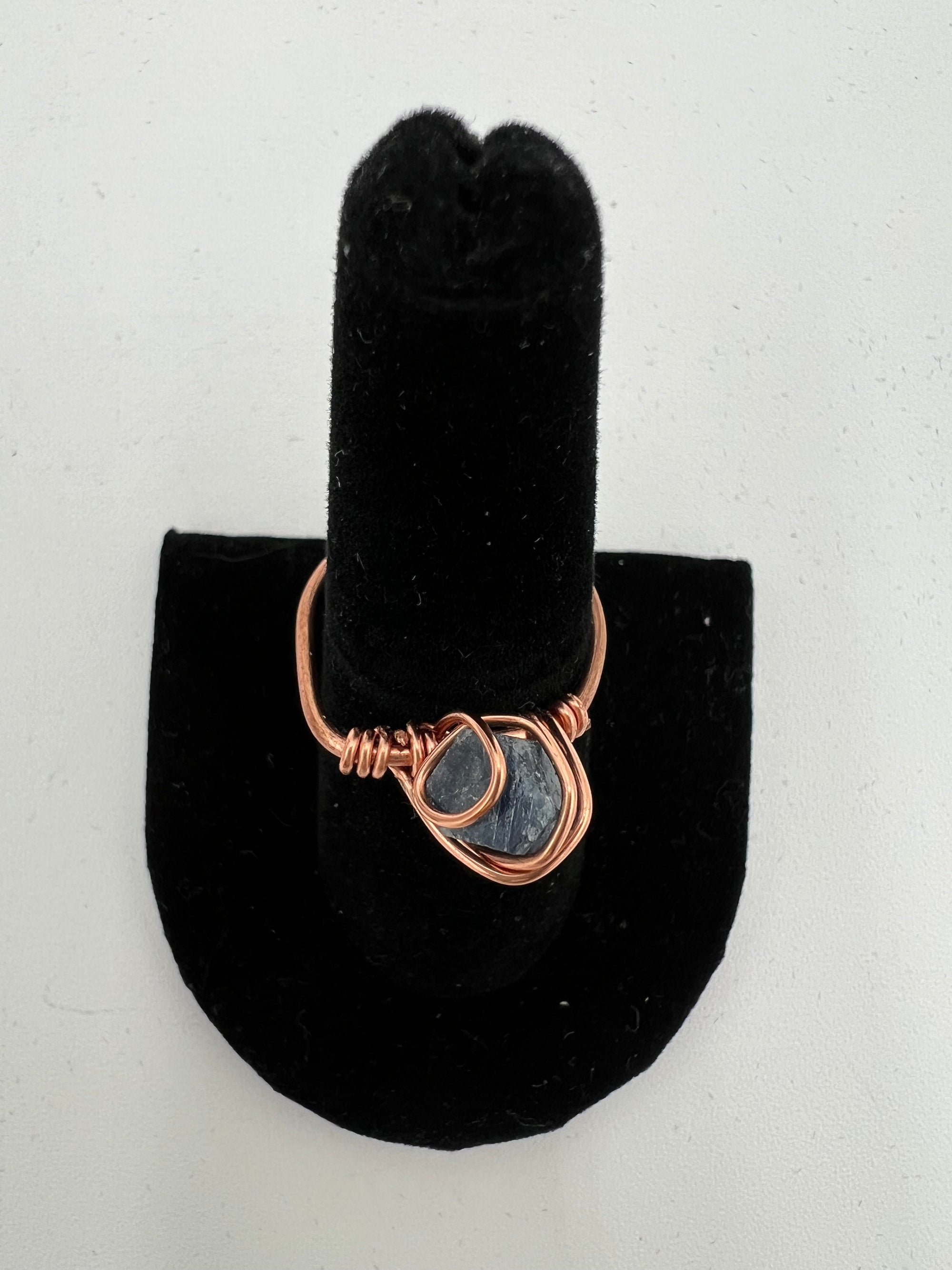 Blue Sapphire Copper Ring