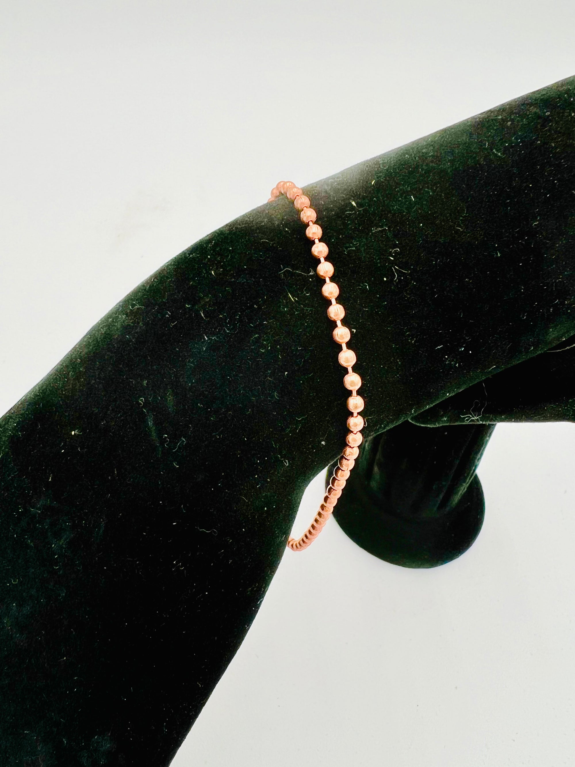 Copper Beaded Bracelet-skinny