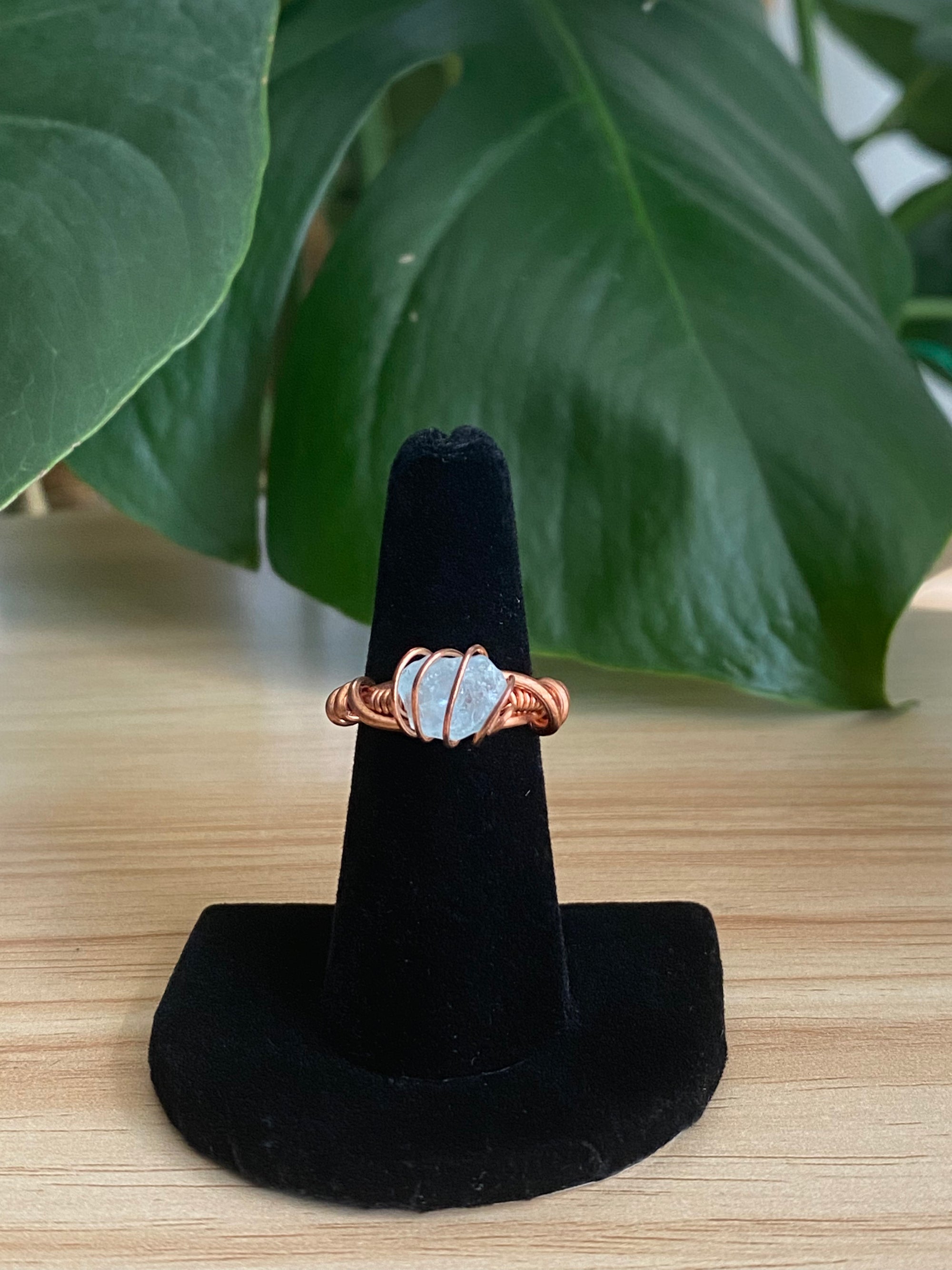 Celestine Copper Ring