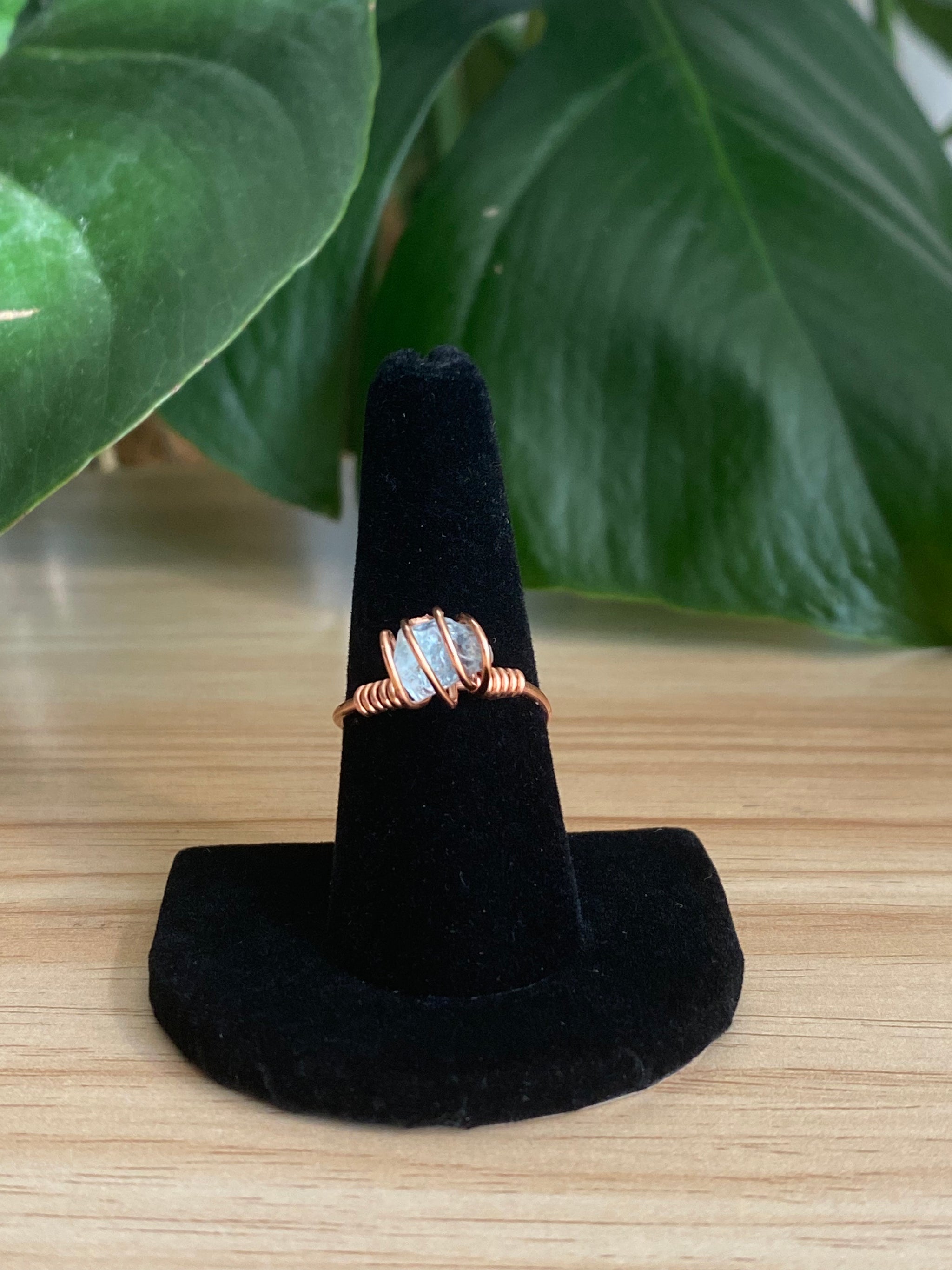 Celestine Copper Ring