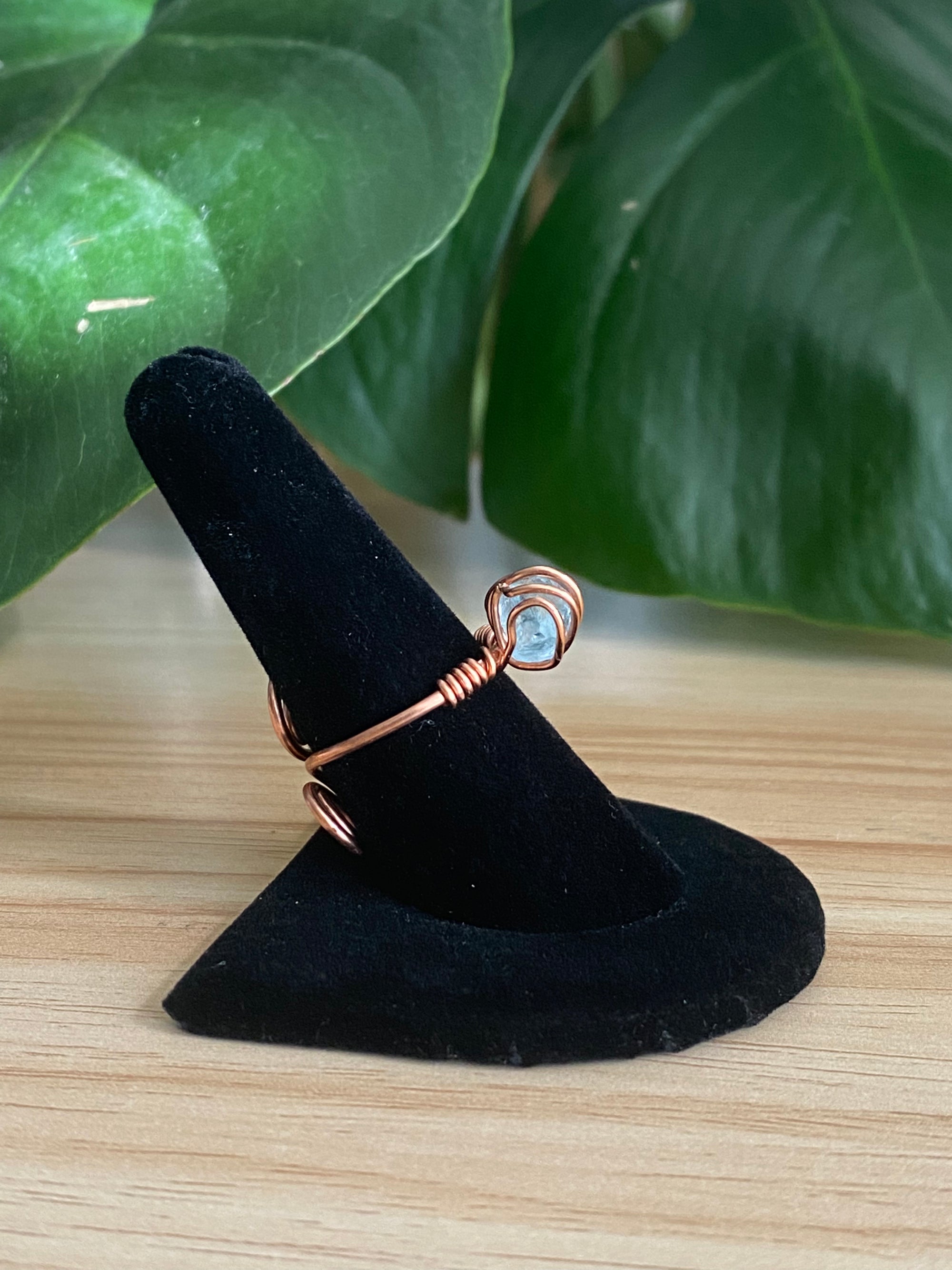 Celestine Copper Ring