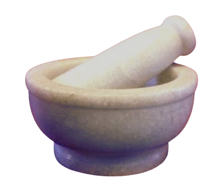 White Marble Mortar & Pestle