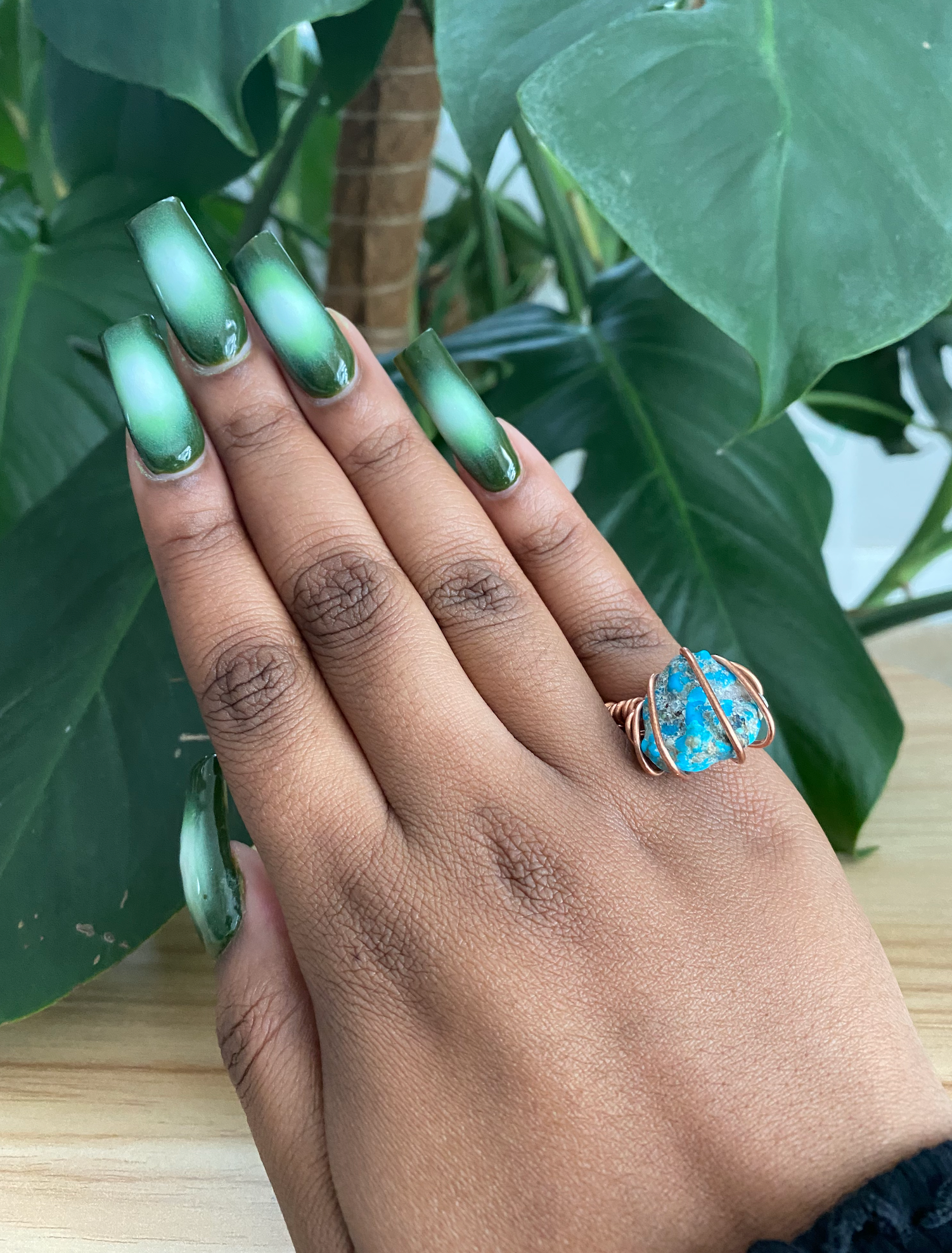 Turquoise Copper Ring