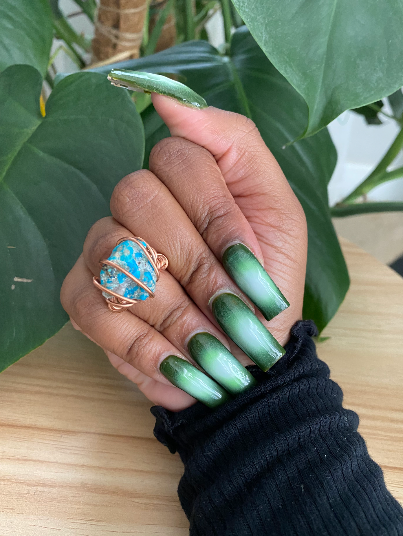 Turquoise Copper Ring